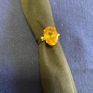 14 kit yellow gold citrine ring